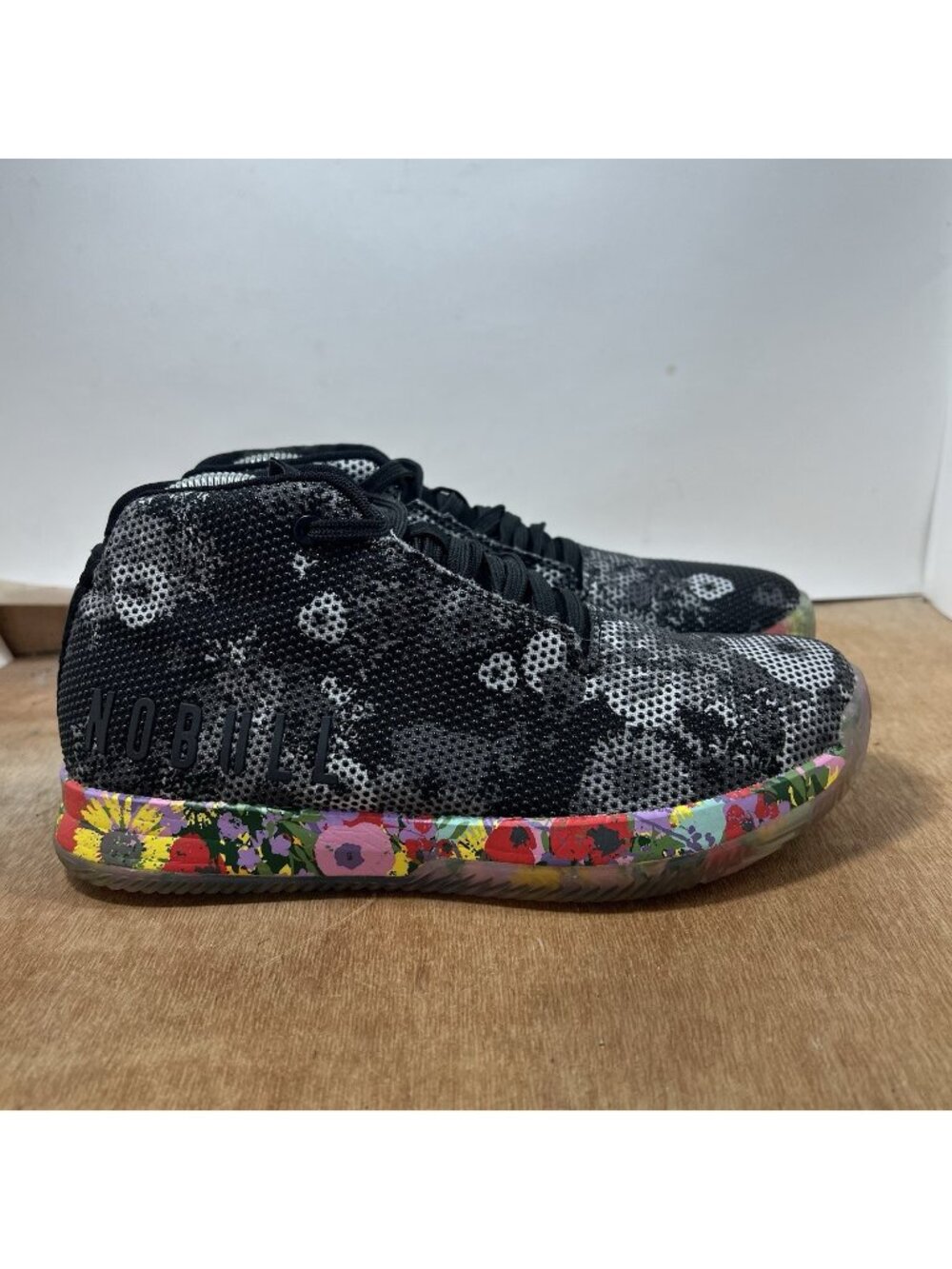 NO BULL Women Size 9 Floral SuperFabric Trainers Running Shoes Mid Top